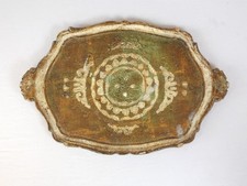 Vintage Italian Florentine Papier-Mache Serving / Decorative Tray