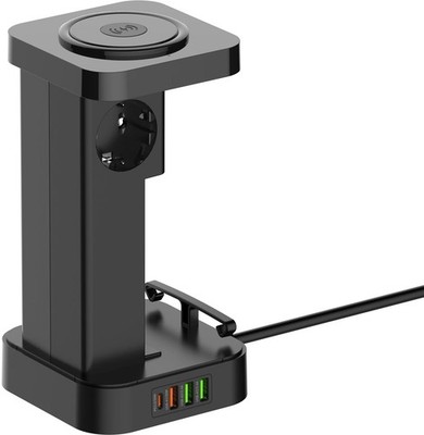 5907489645539 Stacja zasilająca Newell GaN Power Cube 8w1 z ładowarką indukcyjną