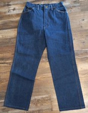 Vintage Wrangler Jeans Womens 12 Blue Denim High Rise Straight Misses Full Fit