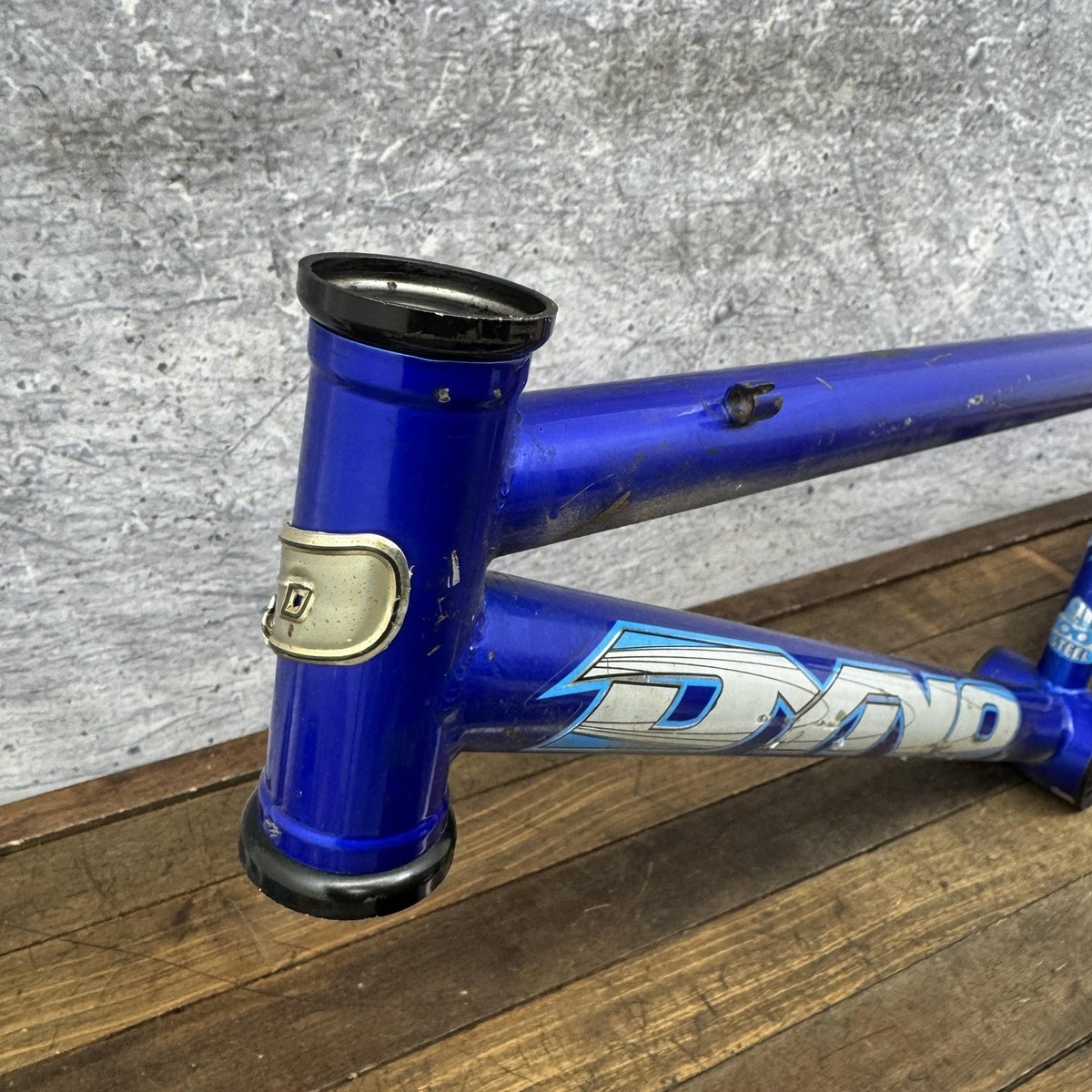 Vintage Dyno Flatoval BMX Bike Frame 18.5in Steel Blue Mid School