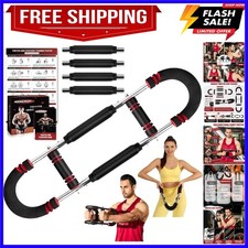 Twister Arm Trainer, 30-160 lbs Adjustable Twister Arm Chest Exerciser with 2...