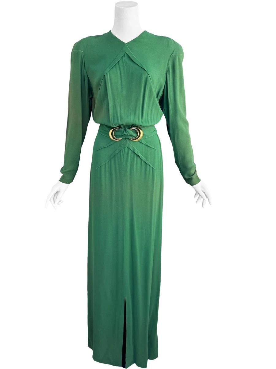 green 40s dress Amazon.com: Women 1940s Vintage Bow Tie Neck Dress Retro 40s 50s Button Up Striped Plaid Business Work A-line Cocktail Dresses Green : Clothing, Shoes & Jewelry