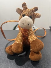 Poochie  Co Plush Giraffe Purse Kids Novelty Stuffed Animal Zipper Bag