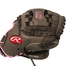 Rawlings FP110 Girls 11  Fast Pitch Softball Glove Right Hand Throw Brown Pink
