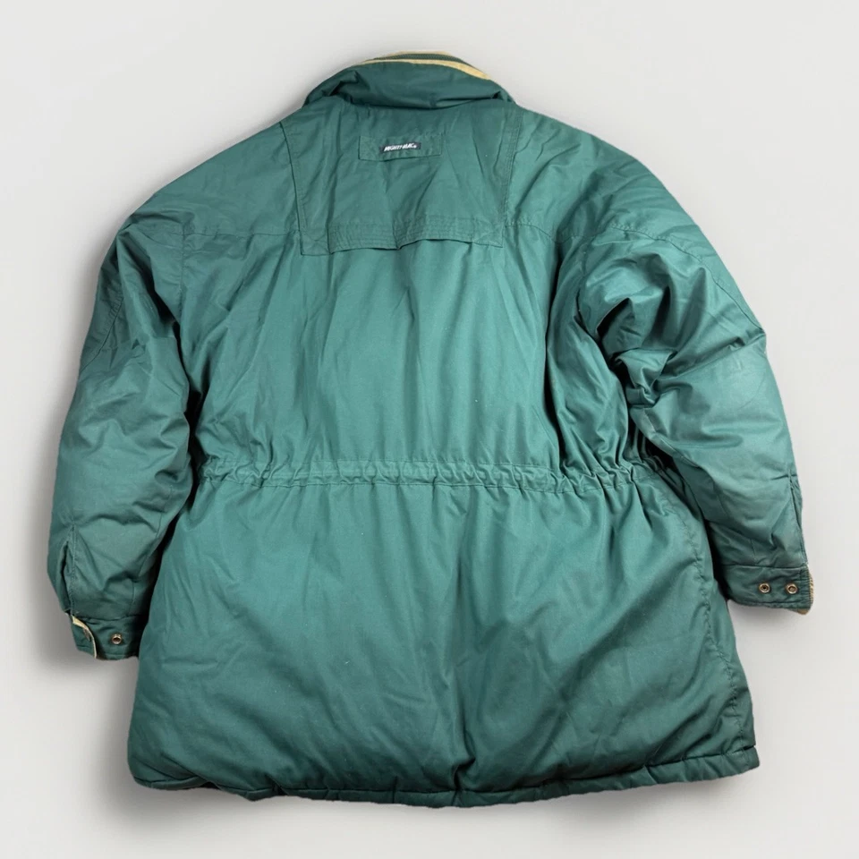 Vtg Mighty-Mac Men’s XL Norsac Down Parka Green Hooded Hunting Expedition Coat - Image 4 of 4