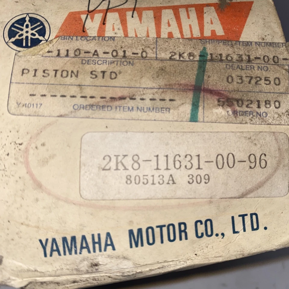 Nuevo de Lote Antiguo Yamaha 1976 IT400 1976-1978 YZ400 Competition Piston STD 2K8-11631-00-96 Foto 2 de 4