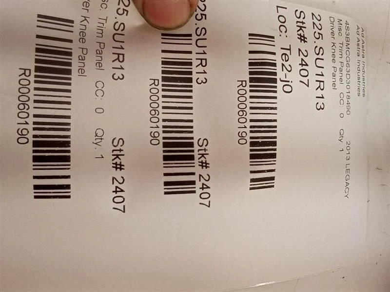 2013 SUBARU OUTBACK PAINEL INFERIOR DRIVER PRETO 66075AJ00A FABRICANTE DE EQUIPAMENTO ORIGINAL 2010 11 12 13 2014 - Imagem 4 de 4