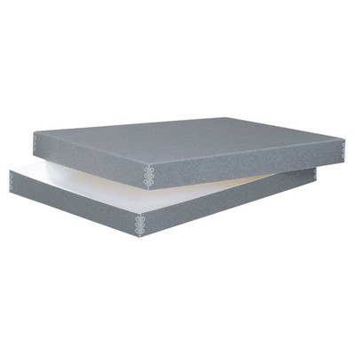 22x15 Gray Archival Storage Box Acid-Free Drop Front Museum Archive Photo Metal