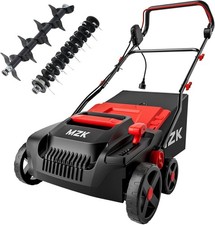 MZK 38 cm 2-in-1 Electric Lawn Scarifier and Aerator 5 Position Adjustable Depth