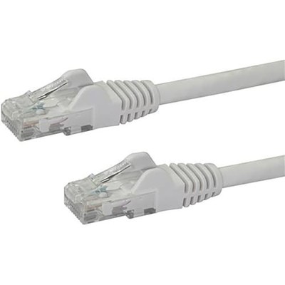 1 pc STARTECH.COM N6PATCH8WH 8 ft White Cat6 Ethernet Patch Cable with Snagless