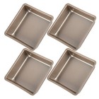 4 Pcs Antihaftbeschichtete Backform Kleine Brownie-Pfanne Brownie-Form