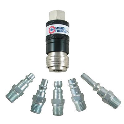 150USE COILHOSE PNEUMATICS 5-IN-1 AUTOMATIC SAFETY EXHAUST COUPLER 1/4''