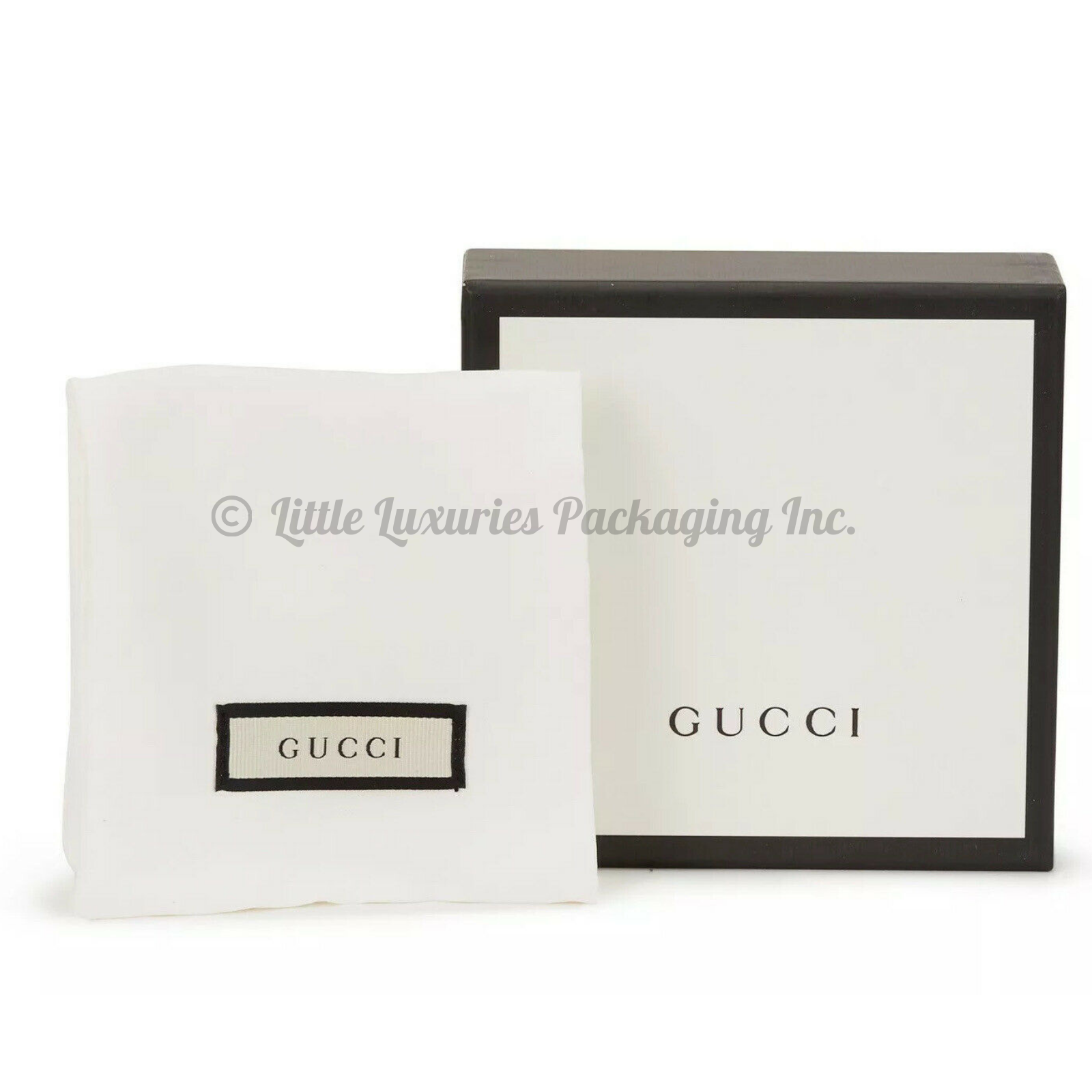 NEW Authentic Gucci Jewelry Storage Box + Dust Pouch Gift Set 4.75 x 4.