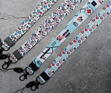 new Lot 10 pcs nurse mix Lanyard Mobile Phone ID Card KeyChain Holder party gift