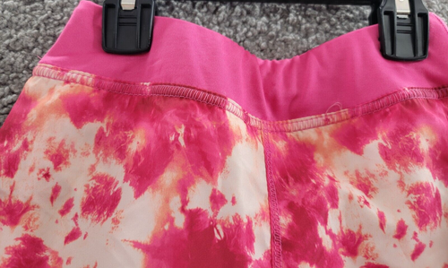 ID Ideology Tie-Dye Print Shorts Girls' 4T Pink Shock Elastic Waistband Pull-On~ - Picture 3 of 13
