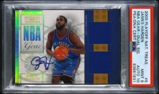 James Harden 2009 National Treasures RPA NT Playoff #5 Dual Patch Rookie RC