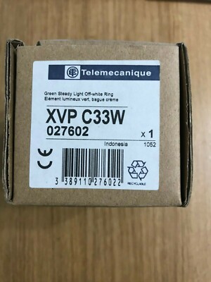 Telemecanique XVP-C33 027602 GRÜNES STETIGES LICHT OFF-WEISSER RING NEU