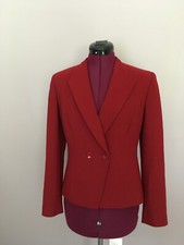Classiques Entier Women's Beautiful 100 Wool Blazer Red Size XS
