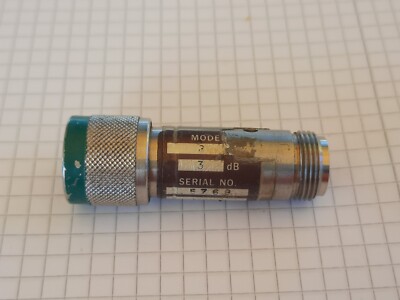 3 dB Abschwächer Weinschel  MODEL 2  18 GHz  5W  N-Stecker Nm Nf