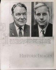 1968 Press Photo Congressman Hale Boggs & general election opponent David Treen