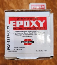 Epoxy HARDMAN Epoxy Adhesive: Double/Bubble Extra Fast Setting 50 PK