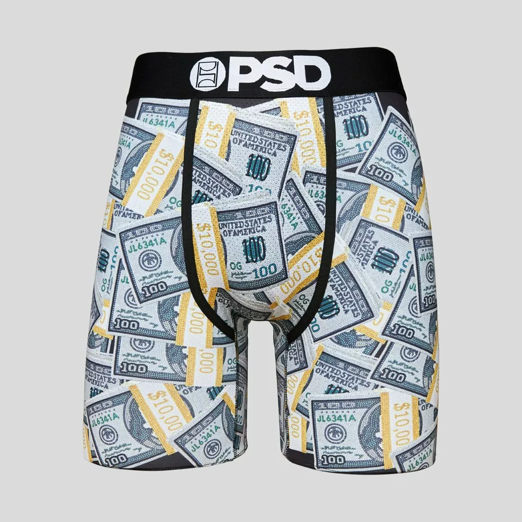 PSD Jeweled Stacks Money Hundred Dollar Bills Boxers Briefs Underwear  221180069