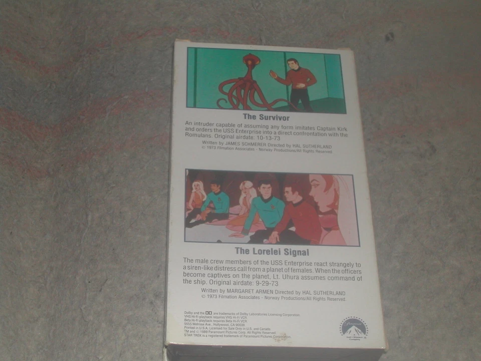 The Animated Adventures Of Gene Rodenberry's Star Trek Volume 3  VHS TAPE - Image 2 of 4