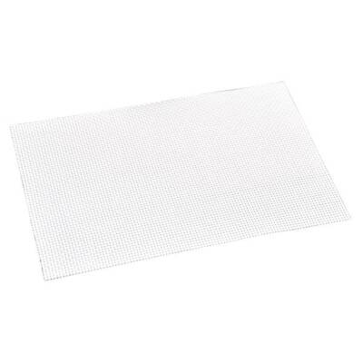 6er Set Platzsets, Tischsets WOVEN weiß 43x29cm Kunststoff Kesper