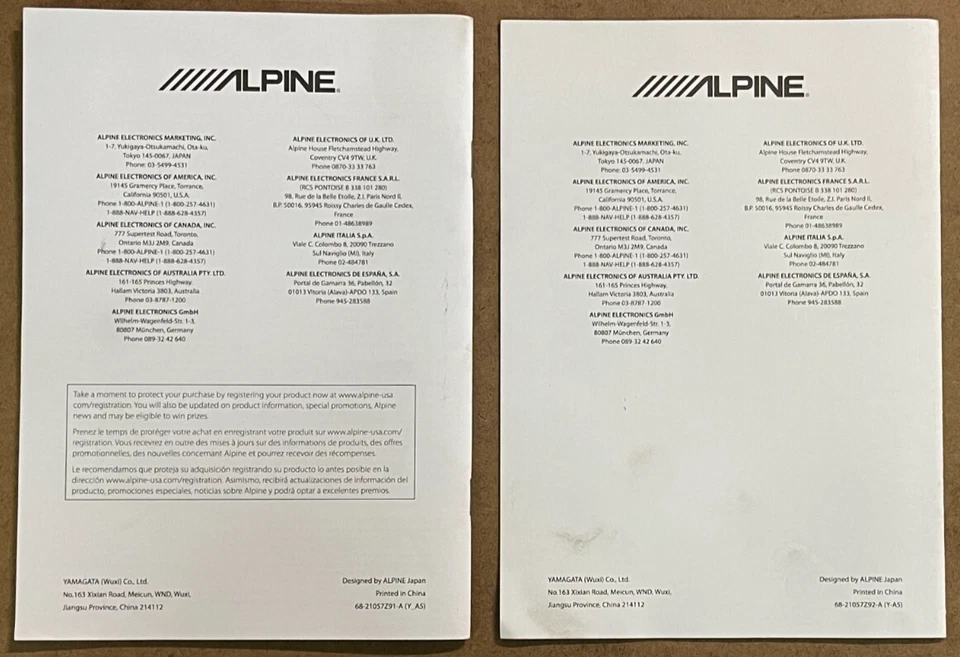 Alpine INE-W927HD GPS Navigation Receiver Radio DVD Quick Reference Guides - Image 2 of 3