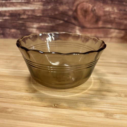 Vintage Pyrex Amber Custard Cup 6oz 3 1/2”