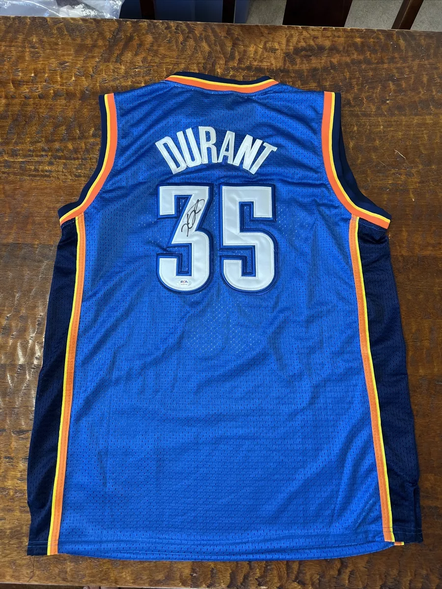 Kevin Durant Signed Thunder Jersey - PRO Authentic - Dark Blue