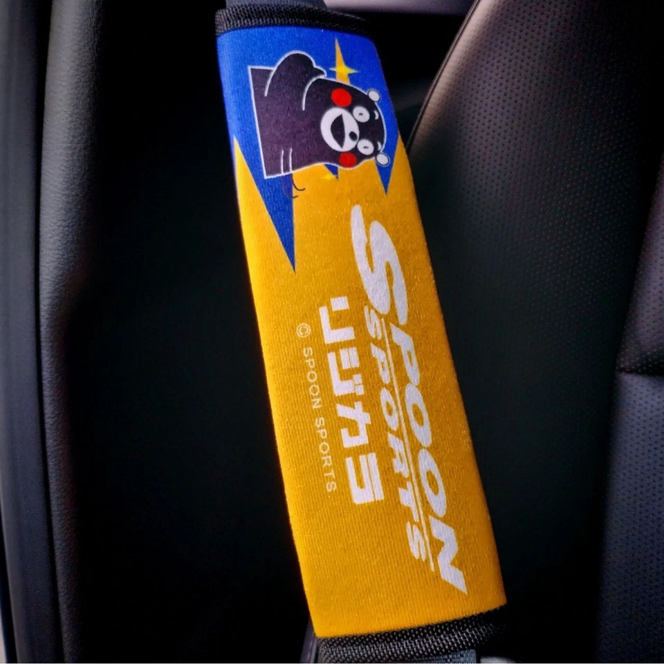 2X Cubierta de cinturón de seguridad de coche JDM Cuchara de hombro deportiva para Honda Civic S2000 Foto 2 de 4