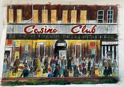 Northern Soul; ''At the Casino, Part V'' -  an original water colour painting.