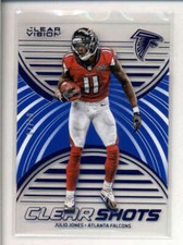 JULIO JONES 2016 PANINI CLEAR VISION #1 CLEAR SHOTS BLUE #07/99 AK7177