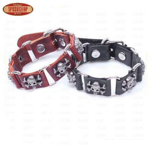 Bague pour homme en acier tête de mort sourire carnassier biker