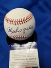 Alejandro Pena autographed MLB Selig baseball. PSA authenticated.