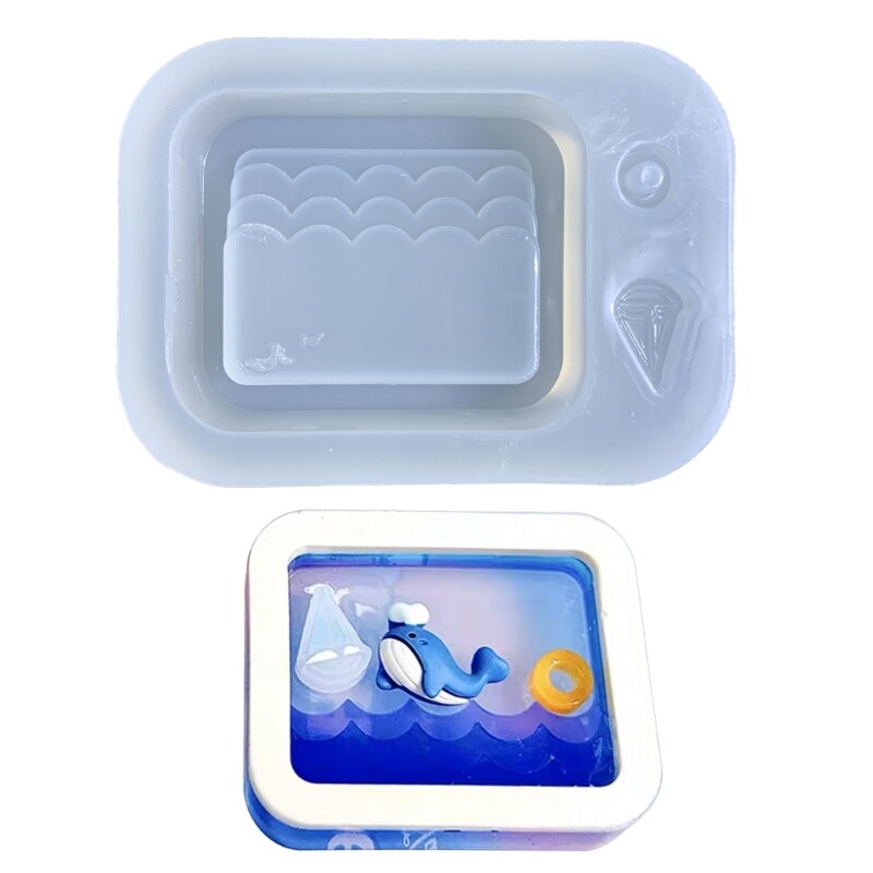 Square Silicone Resin Shaker Mold for DIY Craft & Home Decor