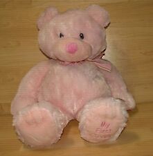 Russ Baby Girl My First Teddy 19" Plush Pastel Pink Bear Stuffed Animal Lovey