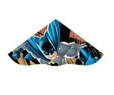 BATMAN Sky Delta 42 inch wide Poly Kite Handle, Line,  SkyTails Kites