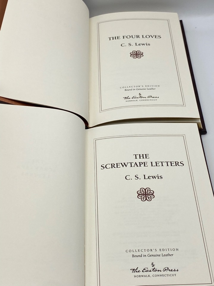 Easton Press CS Lewis MERE CHRISTIANITY GREAT DIVORCE SCREWTAPE LETTERS ...