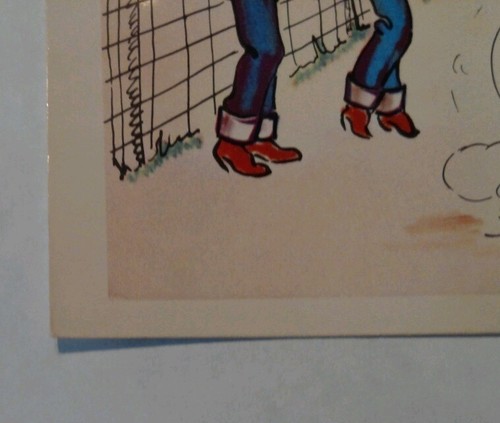 1950's A Genuine KROMEKOLOR Comic Postcard # 306 - Picture 5 of 7