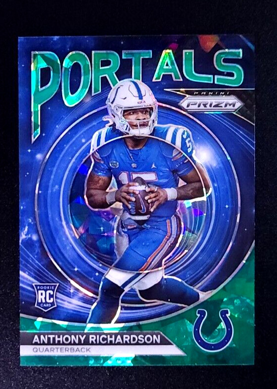Anthony Richardson Colts 2023 Panini Prizm #PO-5 Portals Prizms Green Ice