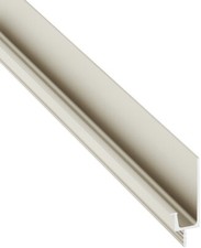 Griffleiste silber Schubladengriff Profilgriff 2500 mm Alu Griff Edelstahl Optik