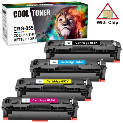 4 PK CRG-055 Toner Set For Canon imageCLASS MF743Cdw MF745Cdw