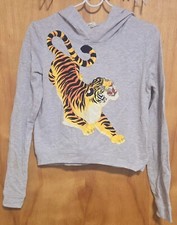 H M GRAY FASHION BOYS HOODIE TIGER