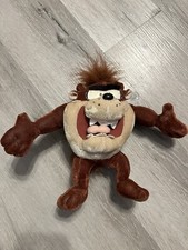 Taz Looney Tunes Tazmanian Devil Plush Stuffed Animal Toy Factory NWT