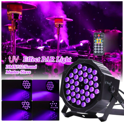 36LED UV Par Bühnenlicht Schwarzlicht Blacklight Strahler Disco Lichteffekt Spot