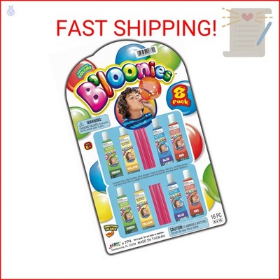JA-RU Bloonies Magic Plastic Bubbles Balloons Variety Pack (8 Tubes per Pack)| K