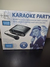 Image of Easy Karaoke EKG88BT portable Bluetooth karaoke machine with 1 microphone black