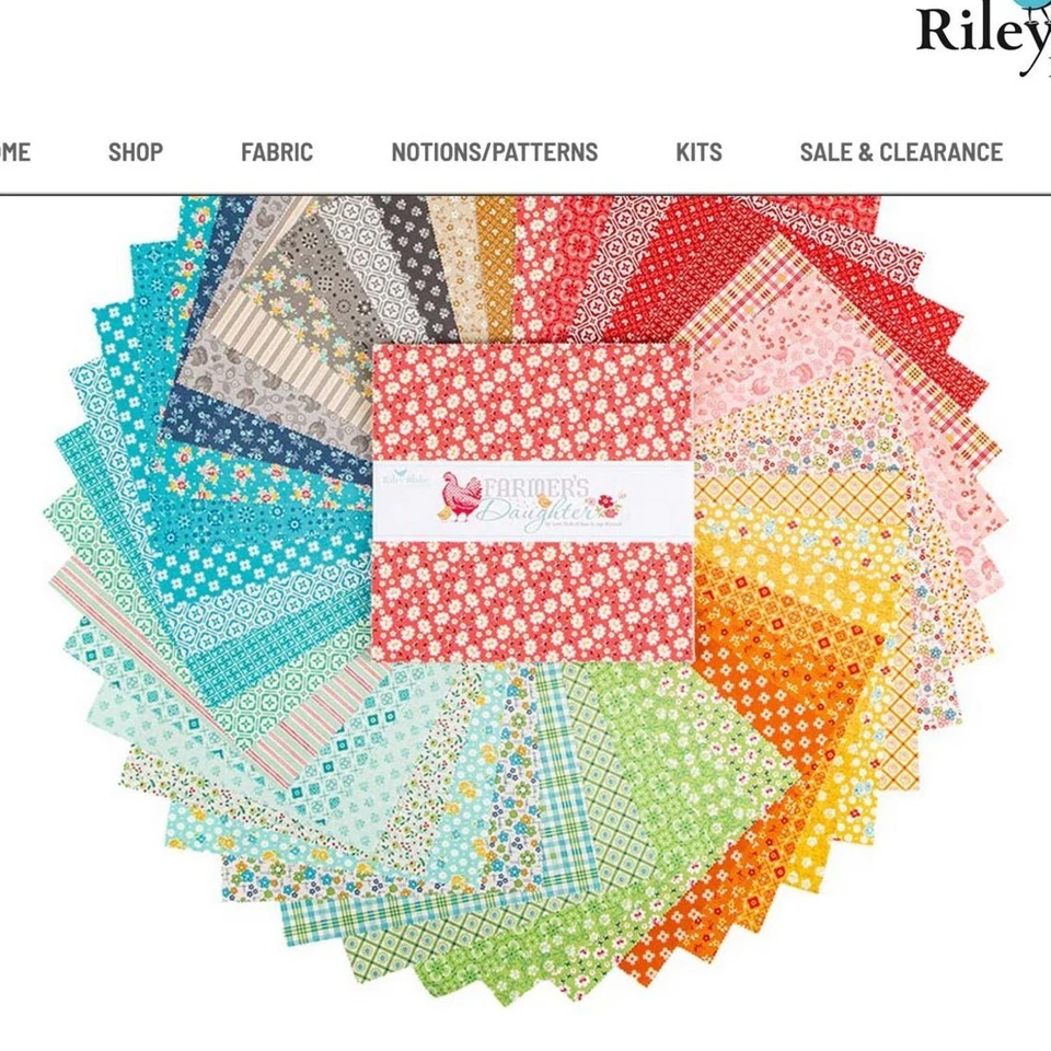 Riley Blake Designs Farmer's Daughter 10 inch Stacker SKU 10-17160-42 Farmer's - Image 2 of 3